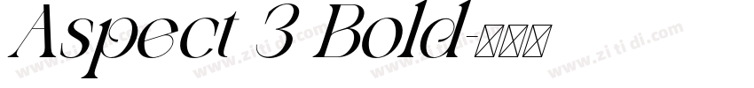 Aspect 3 Bold字体转换 Aspect 3 Bold字体转换